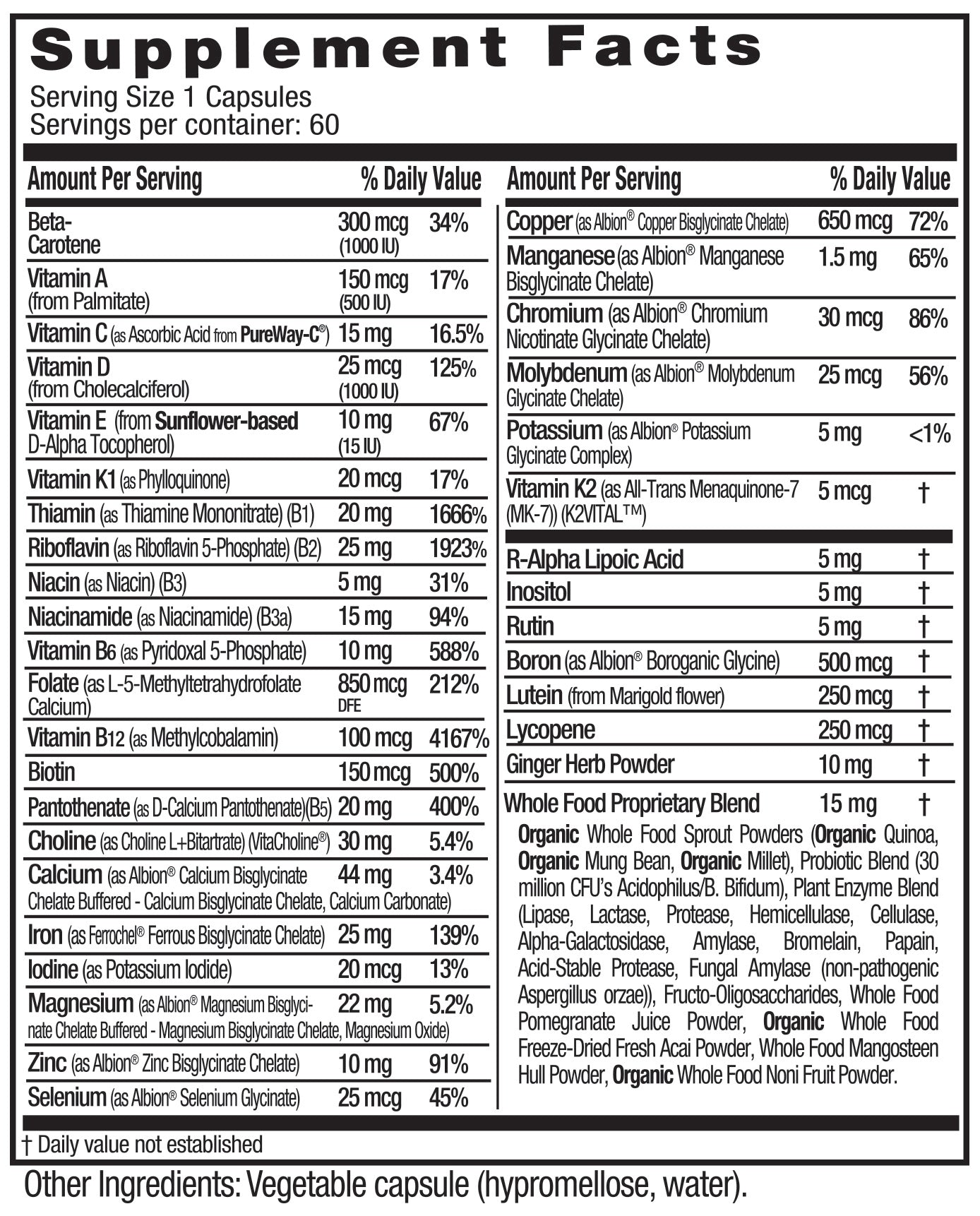Prenatal 1-Daily Multi (60)