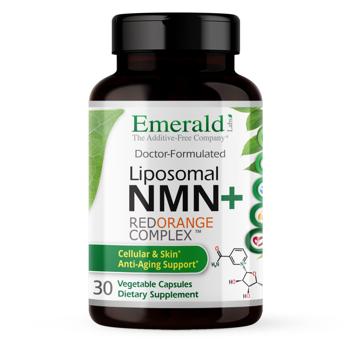 Liposomal NMN+ RedOrange Complex | Emerald Labs