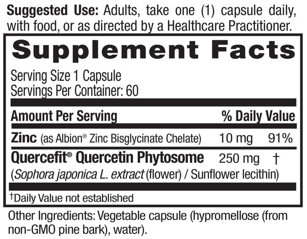 Quercetin plus Zinc