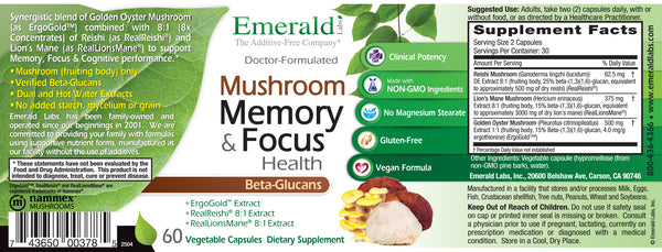 Mushroom Memory & Focus