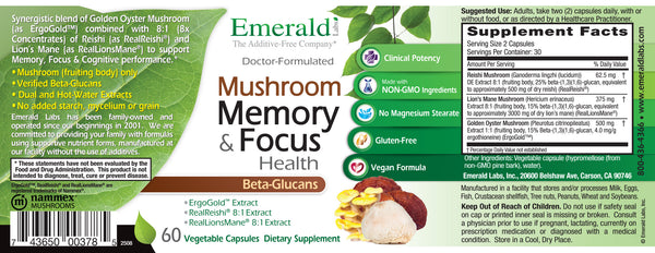 Mushroom Memory & Focus