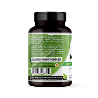 Magnesium 400mg  Albion® Chelate Doctor Formulated • Clinical Potency  NO ADDITIVES • NO GLUTEN • VEGAN 