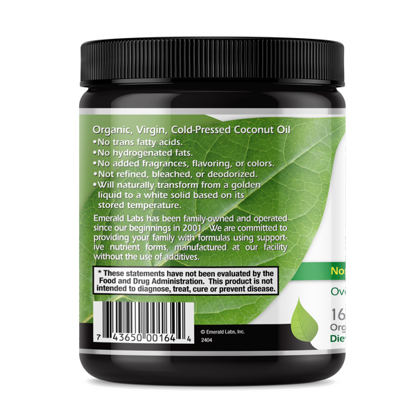 Coconut Oil Organic (16oz)