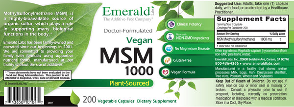 MSM 1000mg (200)