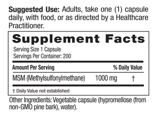 MSM 1000mg (200)