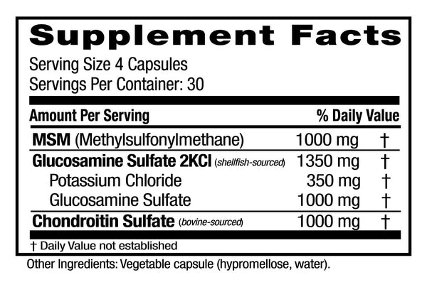 Glucosamine Chondroitin MSM (120)