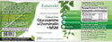 Emerald Glucoosamine & Chondroitin + MSM  Supplemement Label