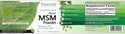 Emerald MSM Powder Label