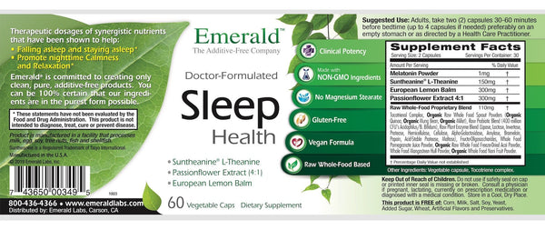 Emerald Sleep Health Label