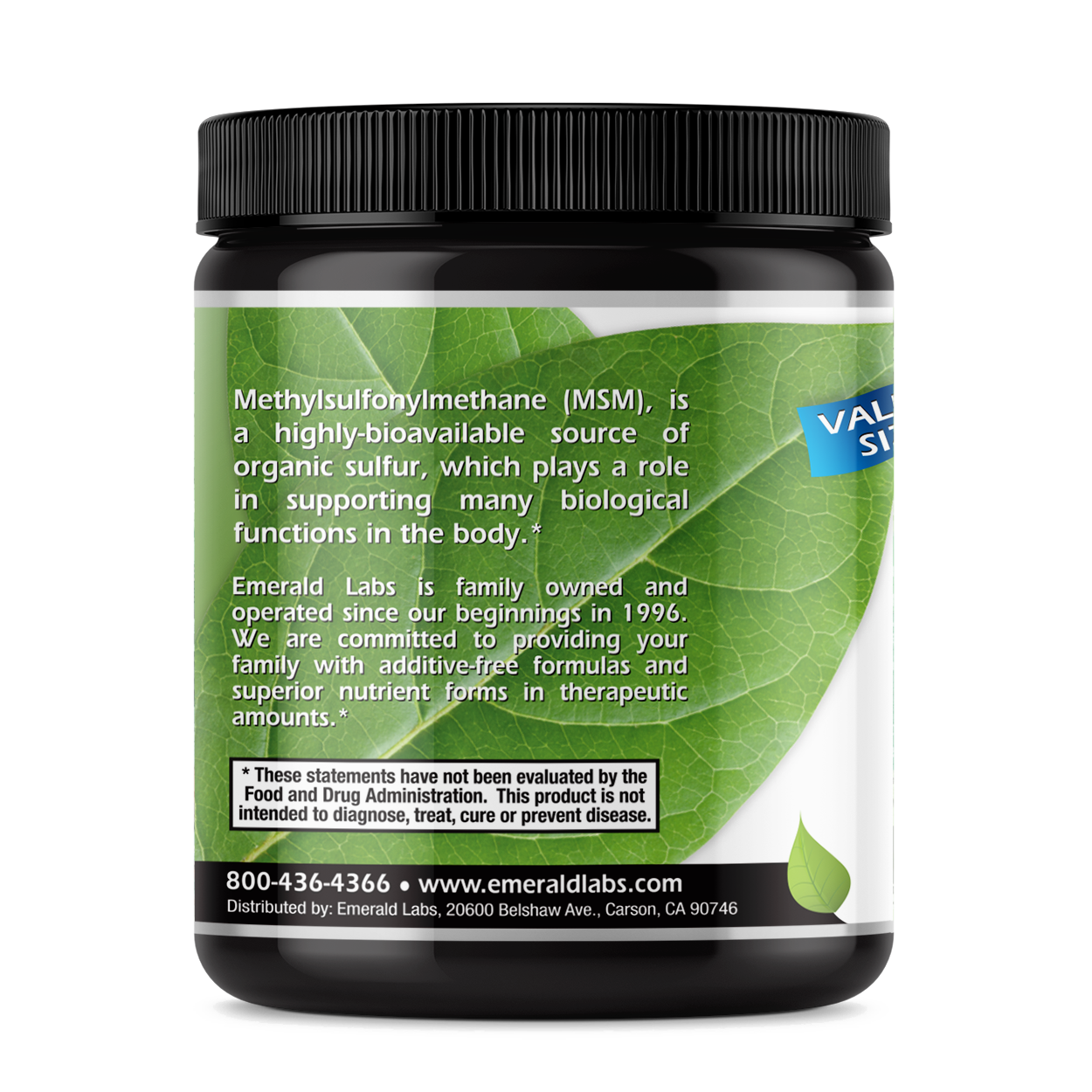 MSM Powder (16oz) | Emerald Labs