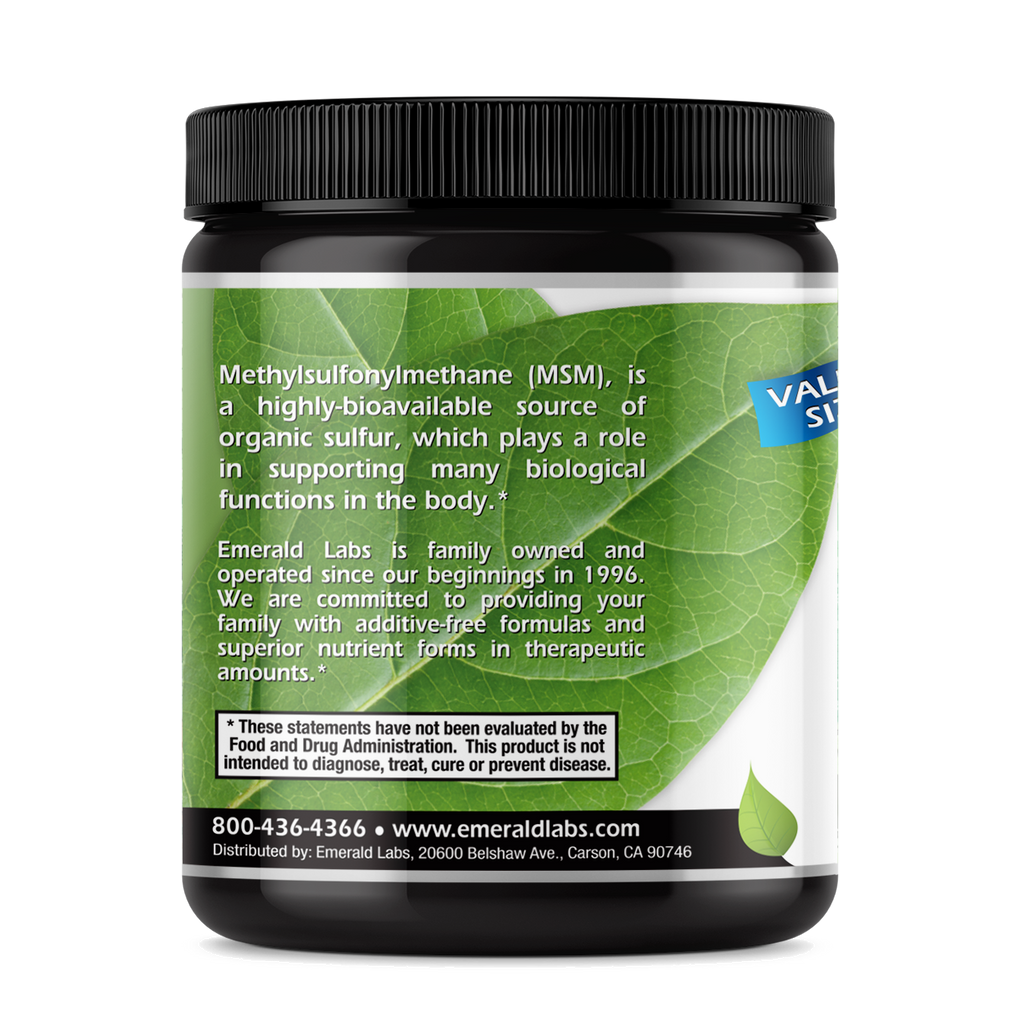 MSM Powder (16oz) Emerald Labs