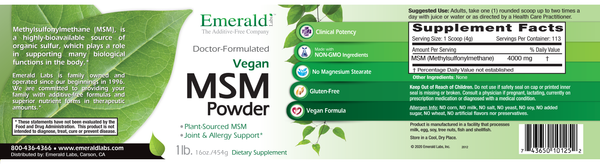 MSM Powder (16oz)